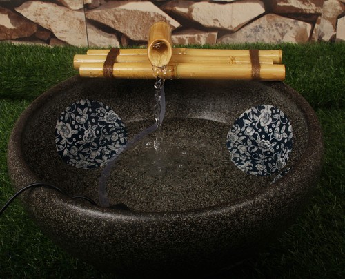Fontana acqua bambù media - fontana,